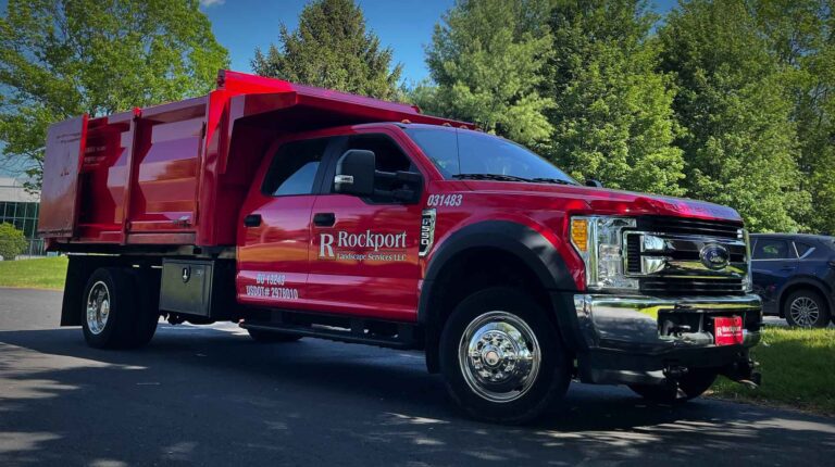 Rockport Landscape Services truck and crew