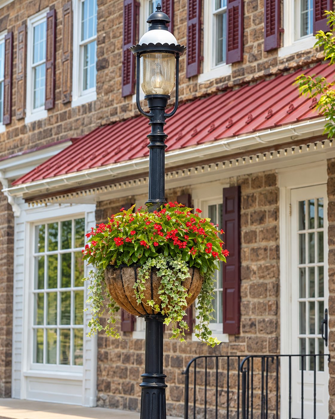 POLE BASKET 1 Commercial hanging flower basket by Rockport